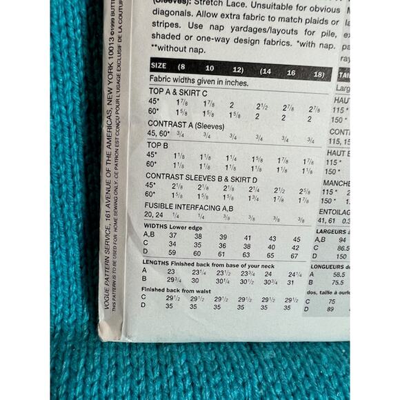 Vogue sewing pattern 7138 suit jacket skirt 14 16 18 - Picture 6 of 8